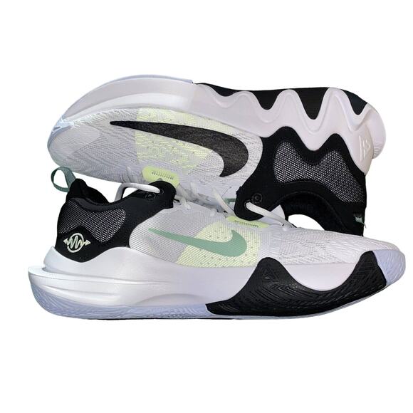 Nike Giannis Immortality 2 white/black barely volt DM0825 101 - Men's Size 11 - Picture 1 of 9